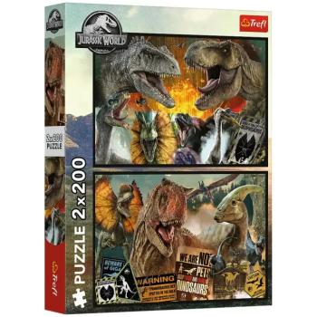 Jurassic World 2x200db-os puzzle - Trefl kép