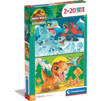 Jurassic World 2x20db-os Supercolor puzzle - Clementoni kép