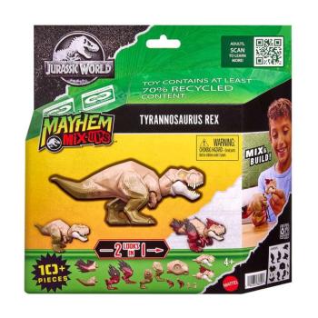 Jurassic World: Mayhem Mix-Ups DIY Mutáns dinó T-Rex - Mattel