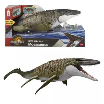 Jurassic World: Újjászületés – Bite 'N Blast Mosasaurus figura - Mattel kép