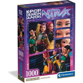 K-Pop Démonvadászok - A színpadon 1000 db-os puzzle poszterrel - Clementoni kép