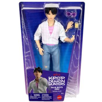 K-Pop Démonvadászok: Saja Boys Jinu divatbaba kiegészítőkkel – Mattel kép