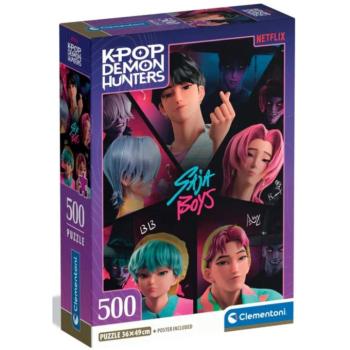 K-pop démonvadászok Saja Boys puzzle 500 db-os - Clementoni kép