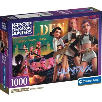 K-Pop Démonvadászok - Zoey, Rumi és Mira 1000 db-os puzzle poszterrel - Clementoni kép