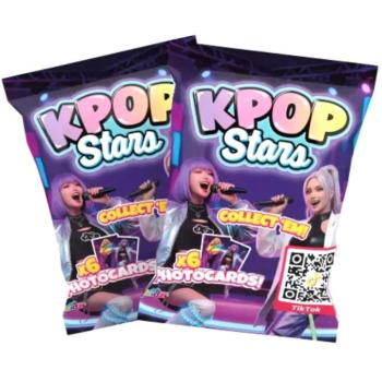 K-Pop Sztárok: Meglepetés fotókártyák - 6 db-os