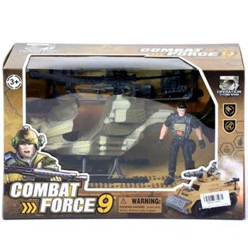 Katonai helikopter figurával kép