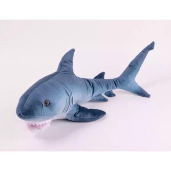 Kék cápa plüssfigura - 62 cm kép