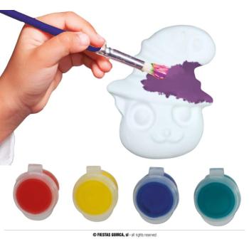 Kerámia macska festéshez színekkel DIY kép