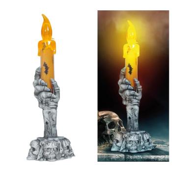 Kéz alakú gyertyatartó LED-del, 15 cm