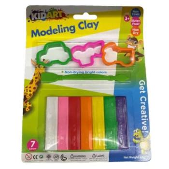 Kid Art: Modellező gyurma készlet formákkal, 7 db-os kép