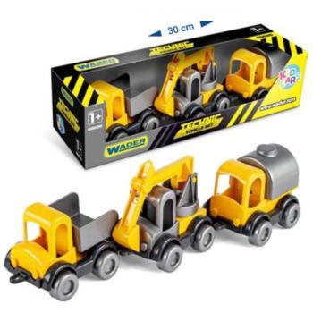 Kid Cars munkagépek 3db-os szett - Wader kép
