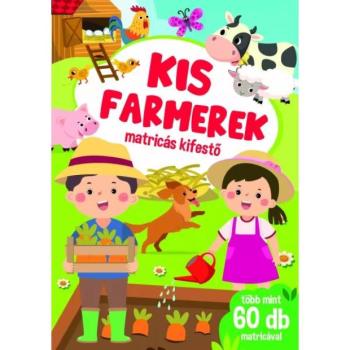 Kis farmerek - matricás kifestő kép