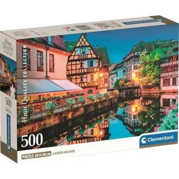 Kivilágított város HQC 500db-os Compact puzzle - Clementoni kép