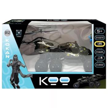 KOO: Kokan 052 távirányítós terepjáró autó és helikopter 2 az 1-ben játékszett LED világítással kép