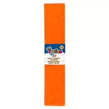 Krepp papír narancssárga színben 50 x 200 cm kép