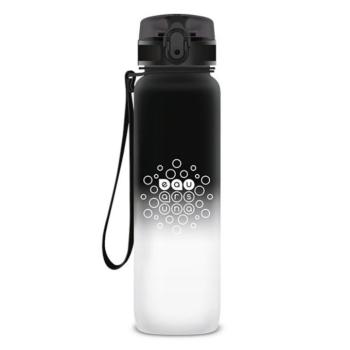 Kulacs ARS UNA műanyag matt BPA-mentes motivációs ombre 1000 ml Black & White kép