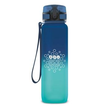 Kulacs ARS UNA műanyag matt BPA-mentes motivációs ombre 1000 ml Dark sea kép