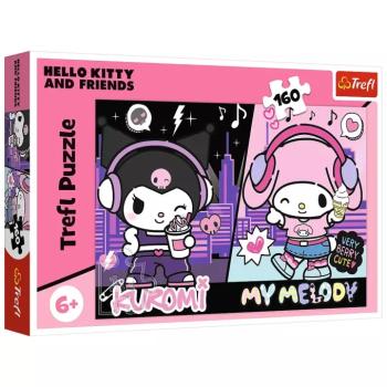 Kuromi és My Melody városi ritmus 160db-os puzzle - Trefl kép