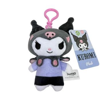 Kuromi plüss táskaklipp, 12 cm kép
