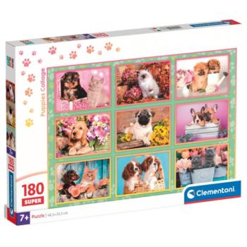 Kutya- és cicakölykök Super puzzle 180 db-os - Clementoni