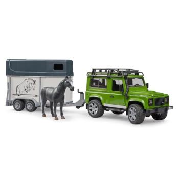 Land Rover Defender - lószállító vontatmánnyal - Bruder 2592 kép