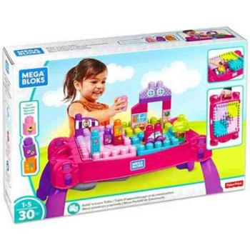 Lányos építő játékasztal - Mega Bloks kép