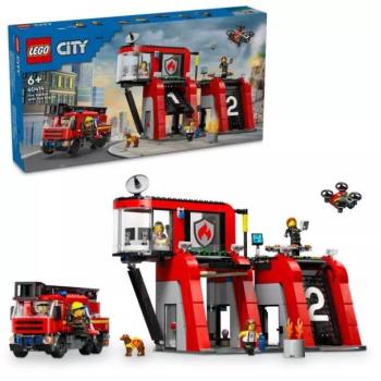 LEGO® City Tűzoltóállomás tűzoltóautóval 60414 kép