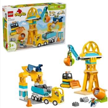 LEGO® DUPLO®: 3 az 1-ben építési terület és munkagépek (10476)