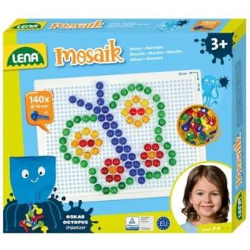 LENA: Mosaik Átlátszó pötyi kreatív szett 10mm 140db-os kép