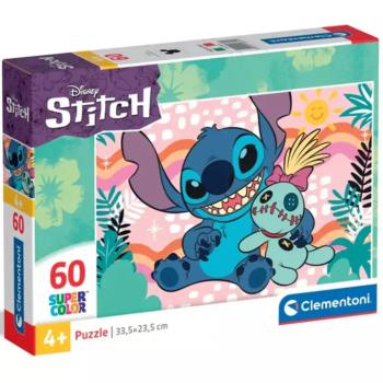 Lilo és Stitch Scrump plüssel 60db-os supercolor puzzle - Clementoni kép