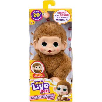 Little Live Pets: Mini Maki Pepi Peach interaktív krém majom kép
