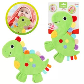 Little Stars: Dinoszauruszos rágókás, csörgős nyálkendő kép