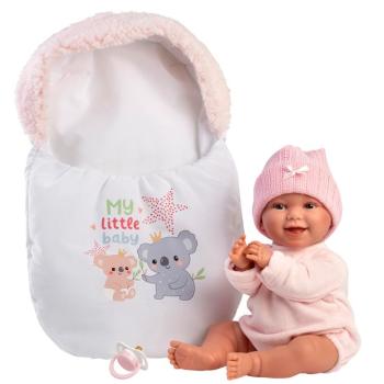 Llorens: Chloe 38cm-es síró baba hálózsákkal kép