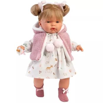 Llorens: Joelle 38cm-es baba hanggal őzikés ruhában kép