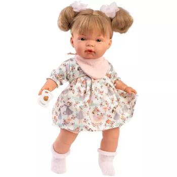 Llorens: Joelle 38cm-es síró baba cumival nyári ruhában kép