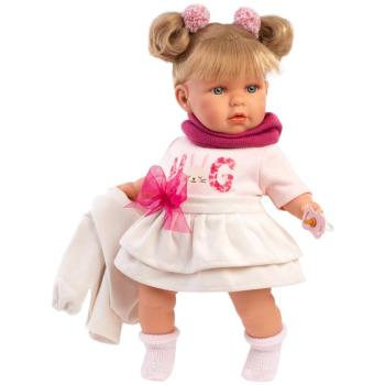 Llorens: Júlia 42cm-es síró baba cumival masnis szoknyában kép