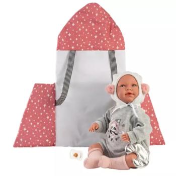 Llorens: Mimi 42cm-es síró baba csillagos babahordozóval kép