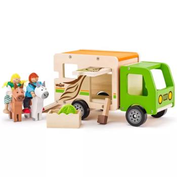 Lószállító fa autó kiegészítőkkel - Woodyland kép