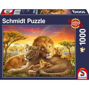 Loving Lions, 1000 db (58987) Kuschelnde Löwenfamilie