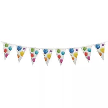 Lufi mintás újrahasznosítható party zászlófüzér 230cm kép