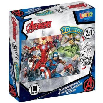 Luna: Bosszúállók 2 az 1-ben 150db-os 3D színezhető puzzle