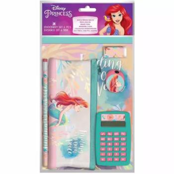 Luna: Disney Hercegnők - Ariel írószer szett számológéppel 6db-os csomag kép