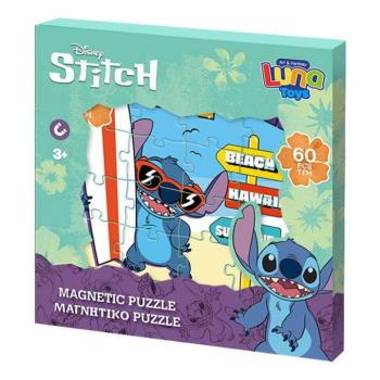 Luna: Disney Lilo és Stitch mintás 3x20db-os mágneses puzzle kép