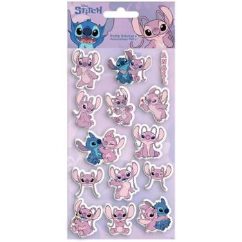 Luna: Disney Stitch és Angel 3D pufi matrica szett 10x22cm-es íven kép