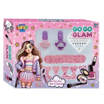 Luna: Go-Go Glam Manikűr szett műkörmökkel és körömlakkal 5db-os kép