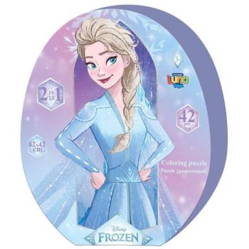 Luna: Jégvarázs 2 testvérek 42db-os színezhető puzzle kép