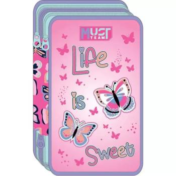 Luna: Life is Sweet pillangós 3 szintes töltött tolltartó kép