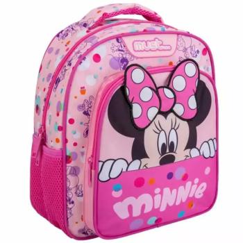 Luna: Minnie egér lekerekített kétrekeszes iskolatáska 27x10x31cm kép