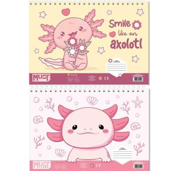 Luna: Must Axolotl vázlatfüzet A4 30lapos többféle változatban kép