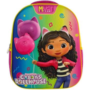 Luna: Must Team 3D Gabi babaháza lekerekített ovis hátizsák 26x10x32 cm kép